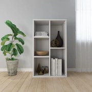 vidaXL Boekenkast/dressoir 50x25x80 cm spaanplaat hoogglans wit