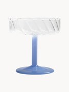 Handgemaakte champagneglazen Twirl van borosilicaatglas, 2 stuks
