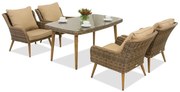 Bilbao Premium 4 Garden Point tuinmeubelen in bruin