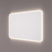 Hipp design 16000 rechthoekige spiegel 80x70cm met LED verlichting en spiegelverwarming