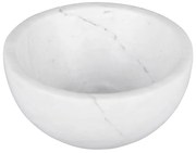 Differnz Boomer Waskom - 20x20x10cm - marmer - rond - wit 36.102.23