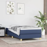 vidaXL Boxspringframe stof blauw 80x200 cm