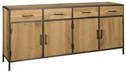 Tower Living Dressoir Gerookt Eiken 200 Cm Luna - 200x45x90cm.