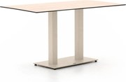 Tuin eettafel Forza | Rechthoekig | Tuintafel Kunststof | 140x80cm | 4 personen | Kees Smit Tuinmeubelen