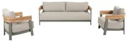 Varenna stoel bank loungeset 3 delig olive 4 Seasons Outdoor