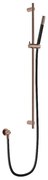 Hotbath Archie Glijstang - 90cm - wanduitlaat - doucheslang 1.5m - handdouche - geborsteld koper PVD AR317BCP