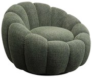 Kare Design Peppo Bloom Ronde Fauteuil Draaibaar Groen
