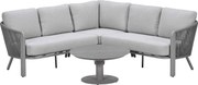 Garden Impressions Ryan hoek loungeset 4-delig - taupe