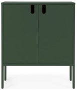 Tenzo Uno Smal Dressoir Modern Design Groen - 76x40x89cm.