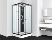 Crosswater Optix Douchecabine 90x90cm - kwartrond - deur links