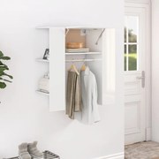 vidaXL Halmeubel 97,5x37x99 cm bewerkt hout hoogglans wit