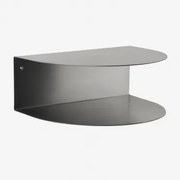 Taifa Zwevende Nachtkast Van Roestvrij Staal Grijs – Chroom - Sklum