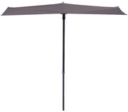 Madison Balkonparasol Sun Wave 270x150 cm taupe PAC3P015