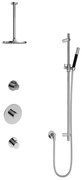 Hotbath Cobber IBS20 Regendoucheset inbouw - 30cm plafondarm - 20cm ronde hoofddouche - staafhanddouche - glijstang - chroom IBS20CR37