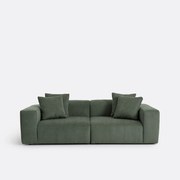 3-zitsbank van fijn ribfluweel, LIORA