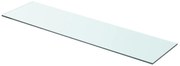 vidaXL Wandschap transparant 80x20 cm glas