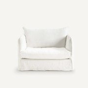 Fauteuil XL gekreukt linnen, Neo Chiquito