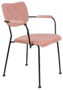 Zuiver Benson Design Armstoel Roze Stof