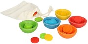 Sorteer- en kleurspel, rubberhout, 18m+