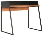 vidaXL Bureau 90x60x88 cm zwart en bruin