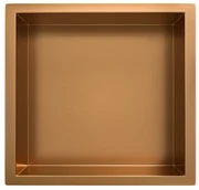 Mueller Bronzo inbouwnis 30x30x10cm geborsteld brons koper
