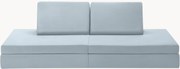 Handgemaakte modulaire fluwelen speelbank Mila