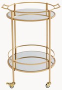 Bar cart Emilia met spiegelglaspanelen