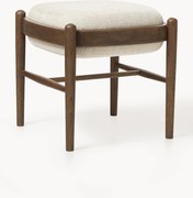 Gestoffeerde eikenhouten kruk Imara