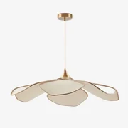 Benavid Plafondlamp Ø75 Cm & Linnen En Rustiek Katoen Beige – Linnen - Bruin - Tarwe - Sklum