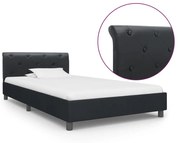 vidaXL Bedframe kunstleer zwart 100x200 cm