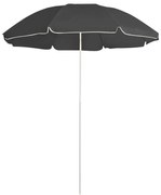 vidaXL Parasol met stalen paal 180 cm antracietkleurig