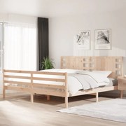 vidaXL Bedframe massief grenenhout 200x200 cm