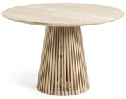 Kave Home Jeanette Ronde Tafel Teak Hout 120 Cm Naturel - 120 X 120cm.