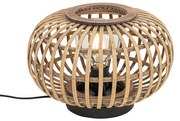 Oosterse tafellamp bamboe - AmiraOosters E27 rond Binnenverlichting Lamp