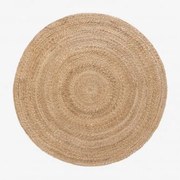 Ronde Vloerkleed Ø145 Cm Van Natuurlijk Jute Keren Yute - Sklum