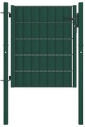 vidaXL Poort 100x81 cm PVC en staal groen