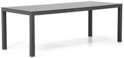 Dining Tuintafel rechthoekig 220 x 90 cm Aluminium Grijs Madras