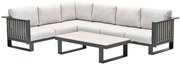 Garden Impressions Gabon hoek loungeset 4-delig - taupe