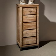 Tower Living Teakhouten Ladekast Venetie - 50x40x120cm.