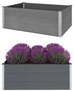 vidaXL Plantenbak verhoogd 150x100x54 cm HKC grijs