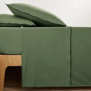 Hoeslaken van 118 draden gewassen katoensatijn, Victor uni