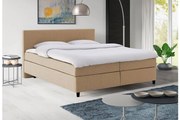 Goossens Basic Boxspring Compleet Iris, Vlak 160 x 200 cm (=2x 80 x 200 cm) met hoofdbord