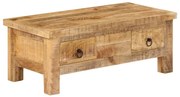 vidaXL Salontafel 90x45x35 cm massief mangohout