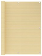 vidaXL Balkonscherm 120x400 cm HDPE beige