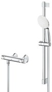 GROHE Grohtherm 500 Doucheset - thermostatische douchekraan - met glijstangset - 60cm - ronde handdouche - 1 straalsoort - chroom 34796001