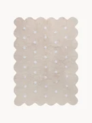 Handgeweven kindervloerkleed Biscuit, wasbaar