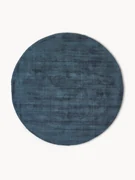 Rond viscose vloerkleed Jane, handgeweven