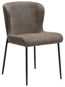 Dan-Form Glam Luxe Eetkamerstoel Boucle Bruin