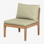 Modules Voor Tuinset In Filips Acaciahout Groen – Khaki & Fauteuils - Sklum