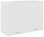 vidaXL Bovenkast Lyon 80x31x60 cm bewerkt hout wit